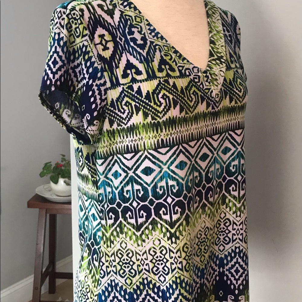 SAINT TROPEZ WEST Knit Top V-Neck Jersey